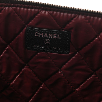 Chanel Caviar Quilted Large Cosmetic Case Black 6 of 7