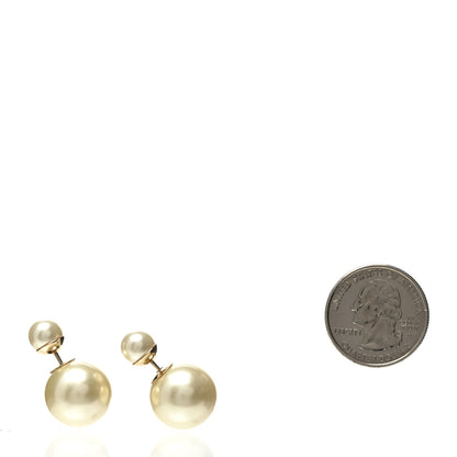 Christian Dior Pearl Mise En Dior Tribal Earrings Gold 2 of 4