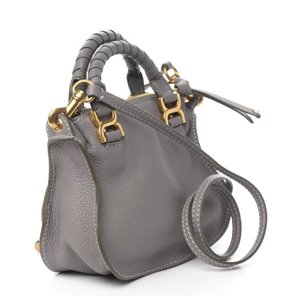 Chloe Calfskin Mini Marcie Satchel Cashmere Grey 2 of 10