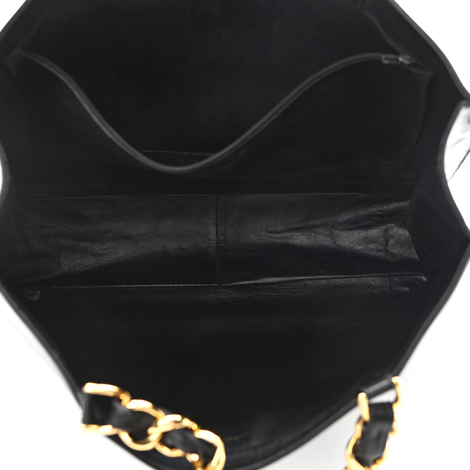 Chanel Lambskin CC Tote Black 5 of 10