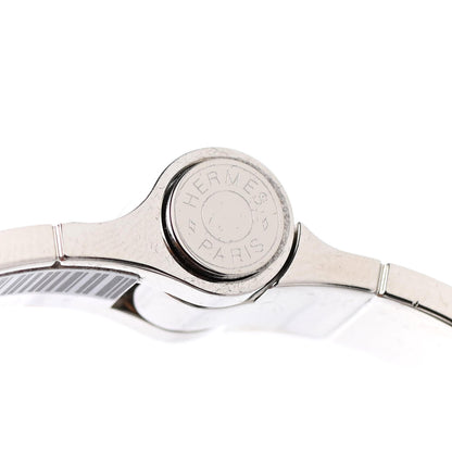 Hermes Lizard Charniere Cuir Narrow Hinged Bracelet S Vert Moyen 3 of 4