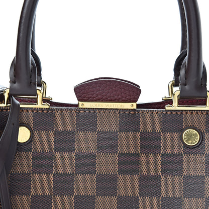Louis Vuitton Damier Ebene Cuir Taurillon Brittany Bordeaux 7 of 9