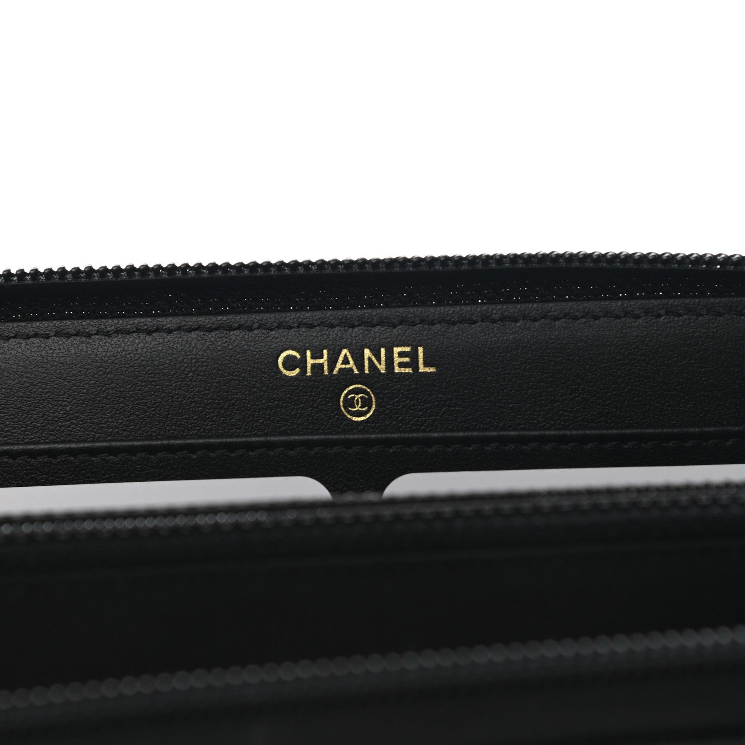 Chanel Caviar Quilted Boy Long Zip Around Wallet Black 6 of 9