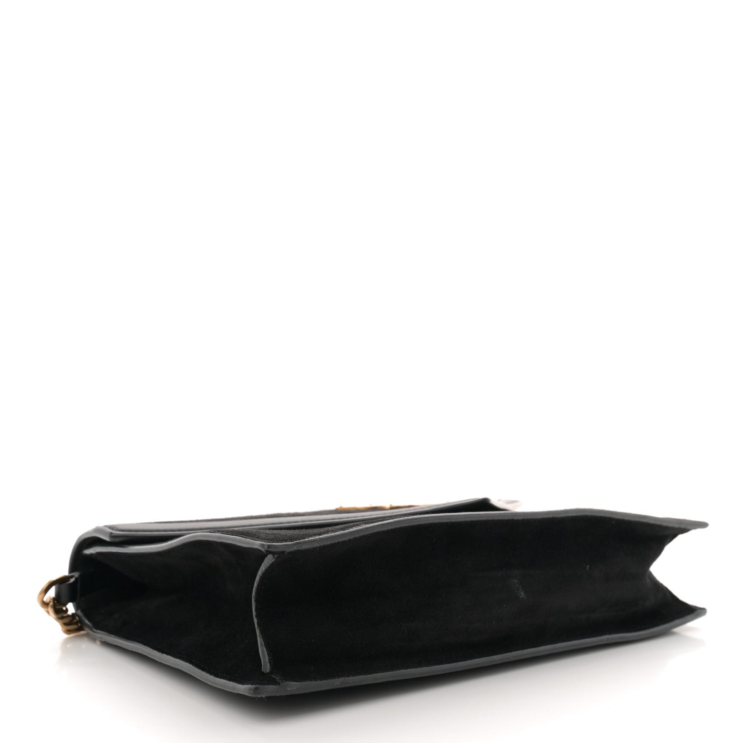 Suede Calfskin Monogram Le Sept Chain Bag Black