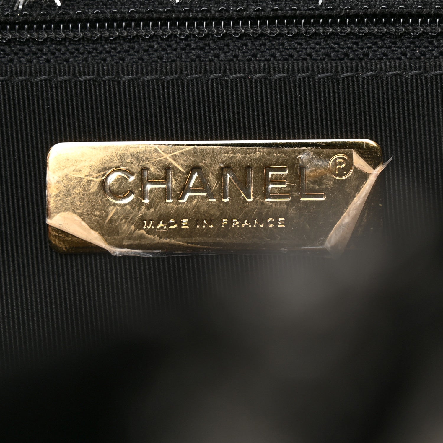 Chanel Tweed Quilted Large Chanel 19 Flap Black Ecru White 6 of 11