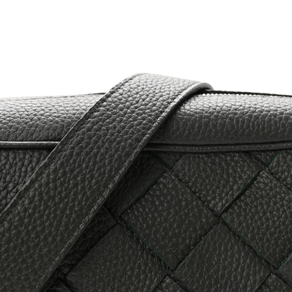 Bottega Veneta Grained Calfskin Intrecciato Medium Camera Bag Dark Green 7 of 9