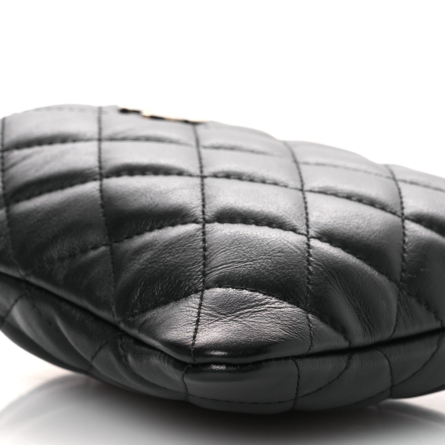 Lambskin Quilted Crossbody Bag Black
