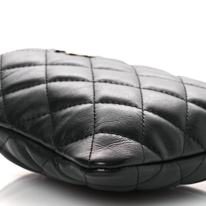 Chanel Lambskin Quilted Crossbody Bag Black 9 of 12