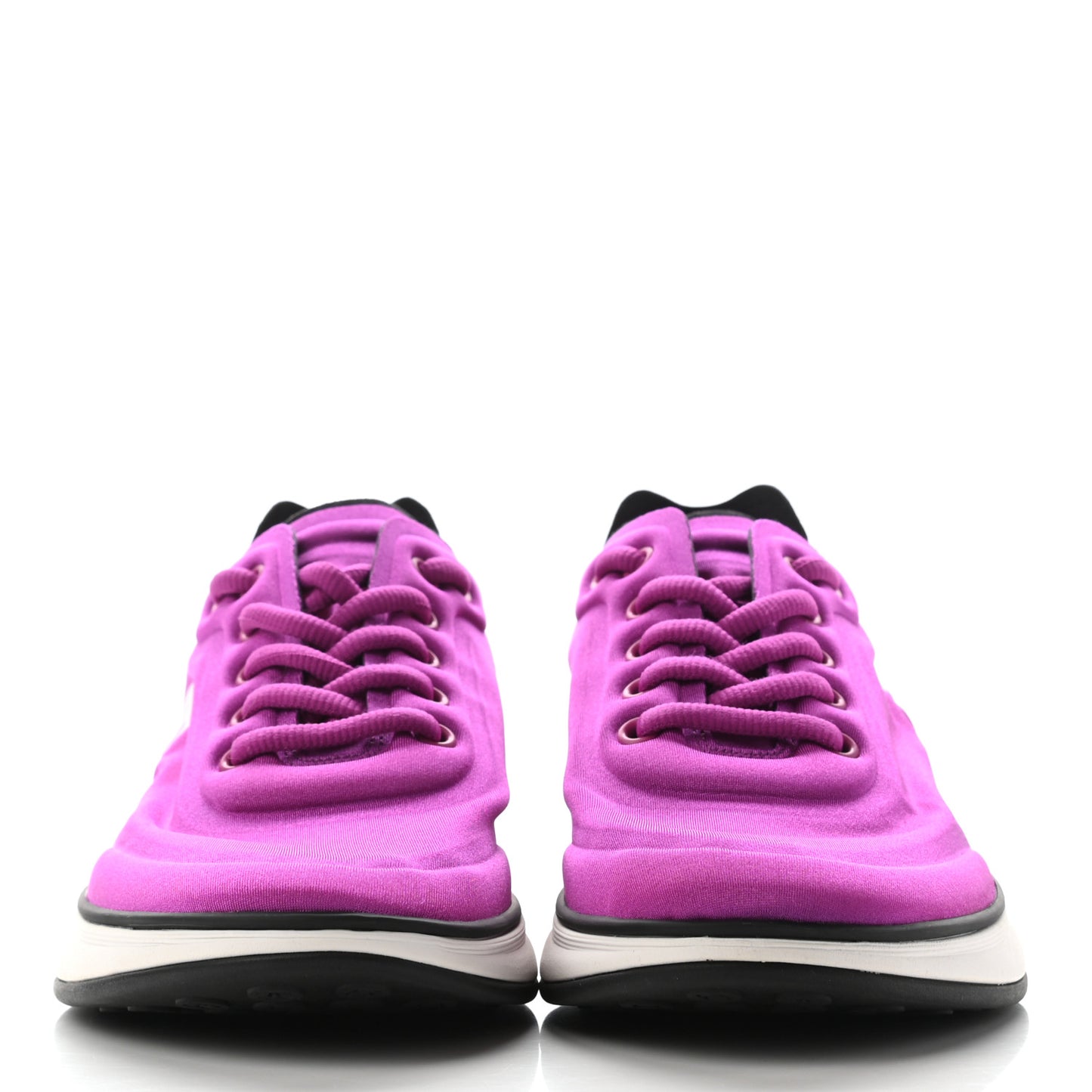 Calfskin Mesh Lycra Sneakers 37 Dark Pink