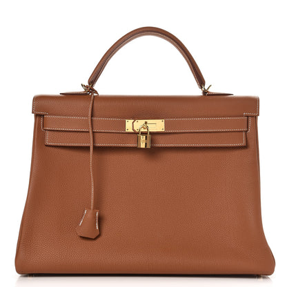 Hermes Togo Kelly Retourne 40 Gold 1 of 36