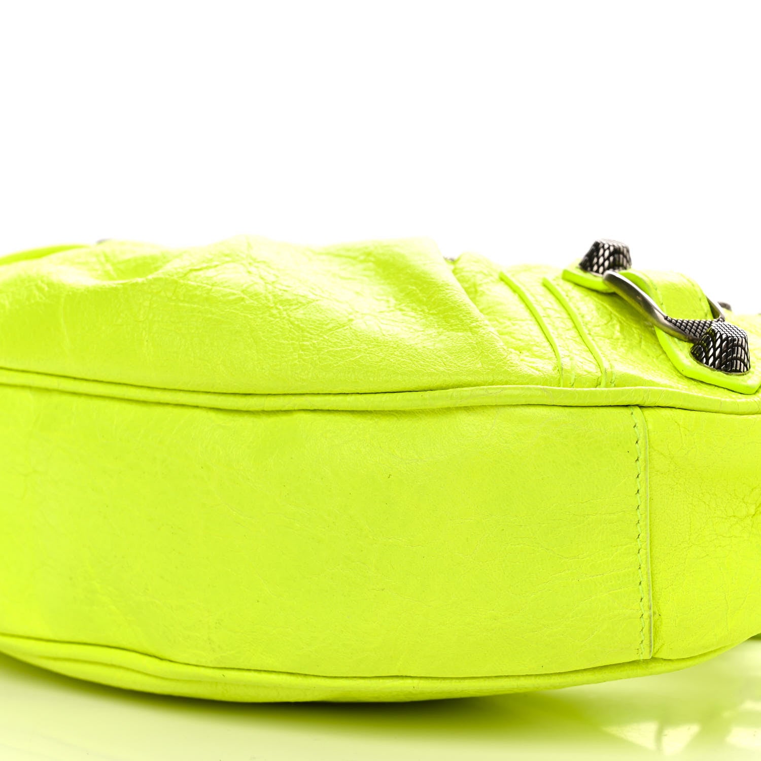 Balenciaga Agneau Arena Le Cagole Shoulder Bag XS Fluo Yellow 10 of 10