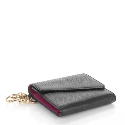 Christian Dior Bullcalf Diorissimo Compact Wallet Black 5 of 8