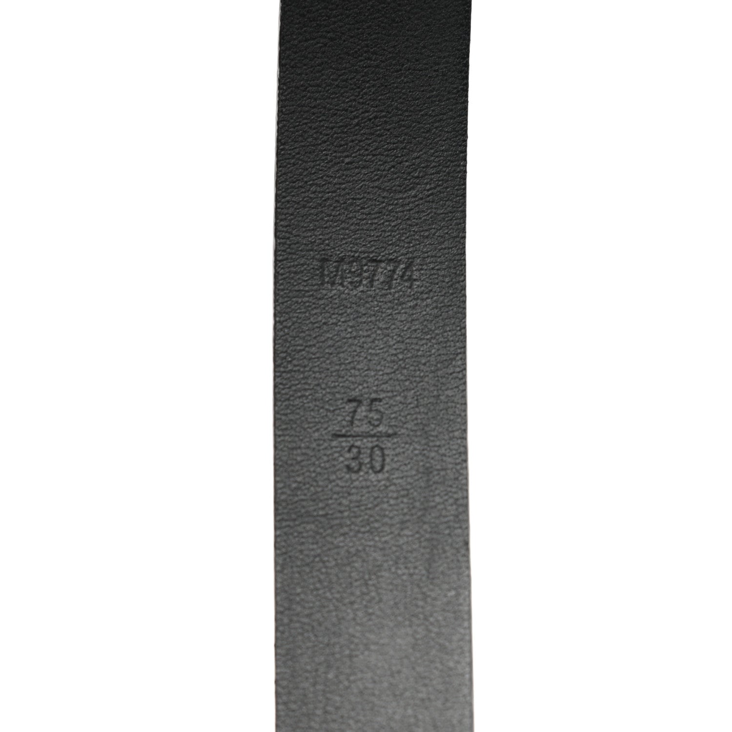 Louis Vuitton Calfskin Embossed 20MM LV Initiales Belt 75 30 Silver 3 of 8