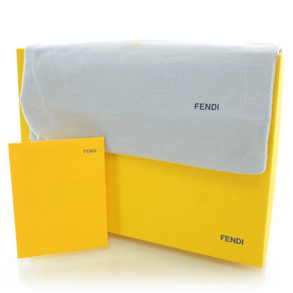Fendi Canvas Pequin Pouchette Tobacco Red Black 9 of 9