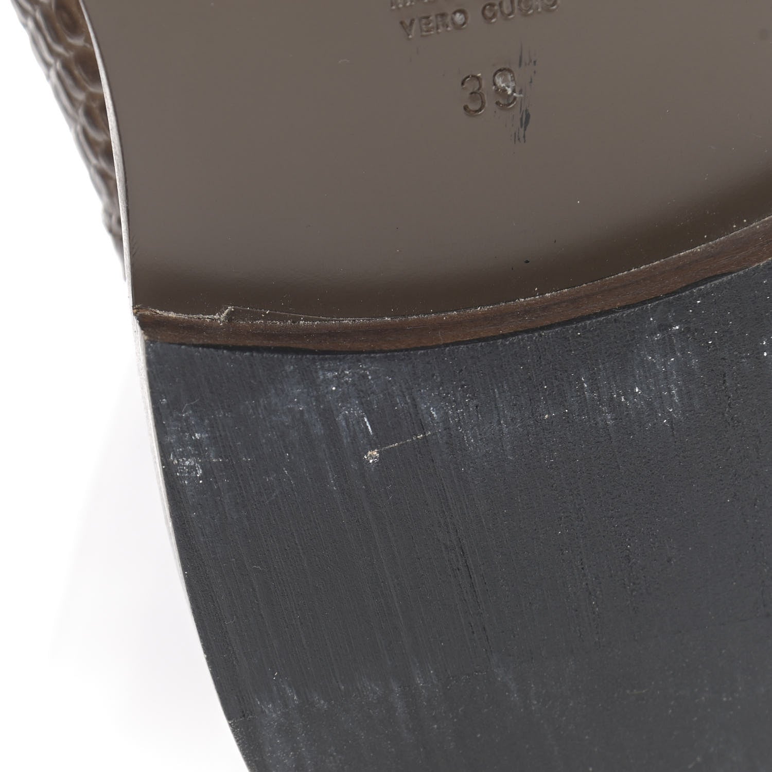 Fendi Calfskin Crocodile Embossed Karligraphy Logo Riding Boots 39 Maya 9 of 12