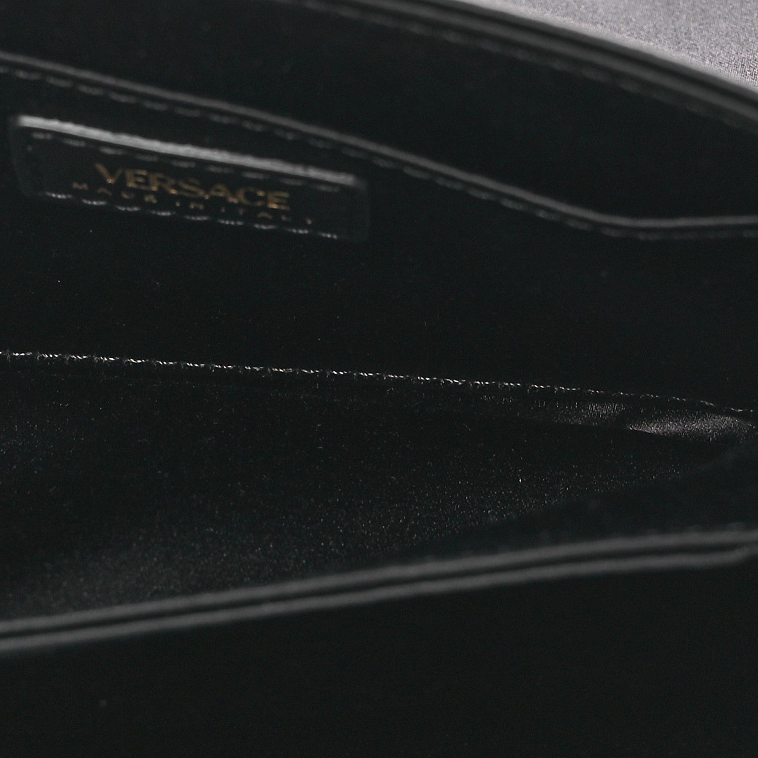 Versace Satin Crystal Mini Kleio Crossbody Bag Black 5 of 11