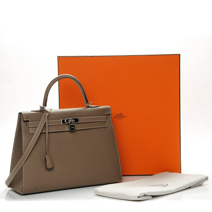 Hermes Epsom Kelly Sellier 35 Etoupe 27 of 27