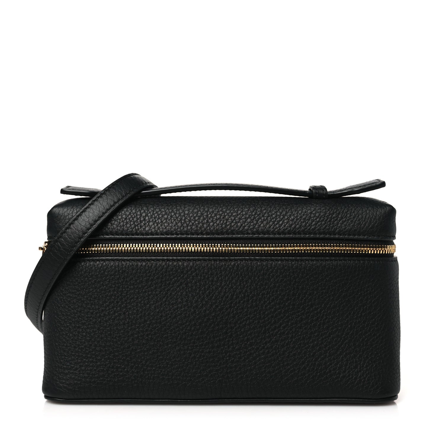 Grained Calfskin L19 Extra Pocket Pouch Black