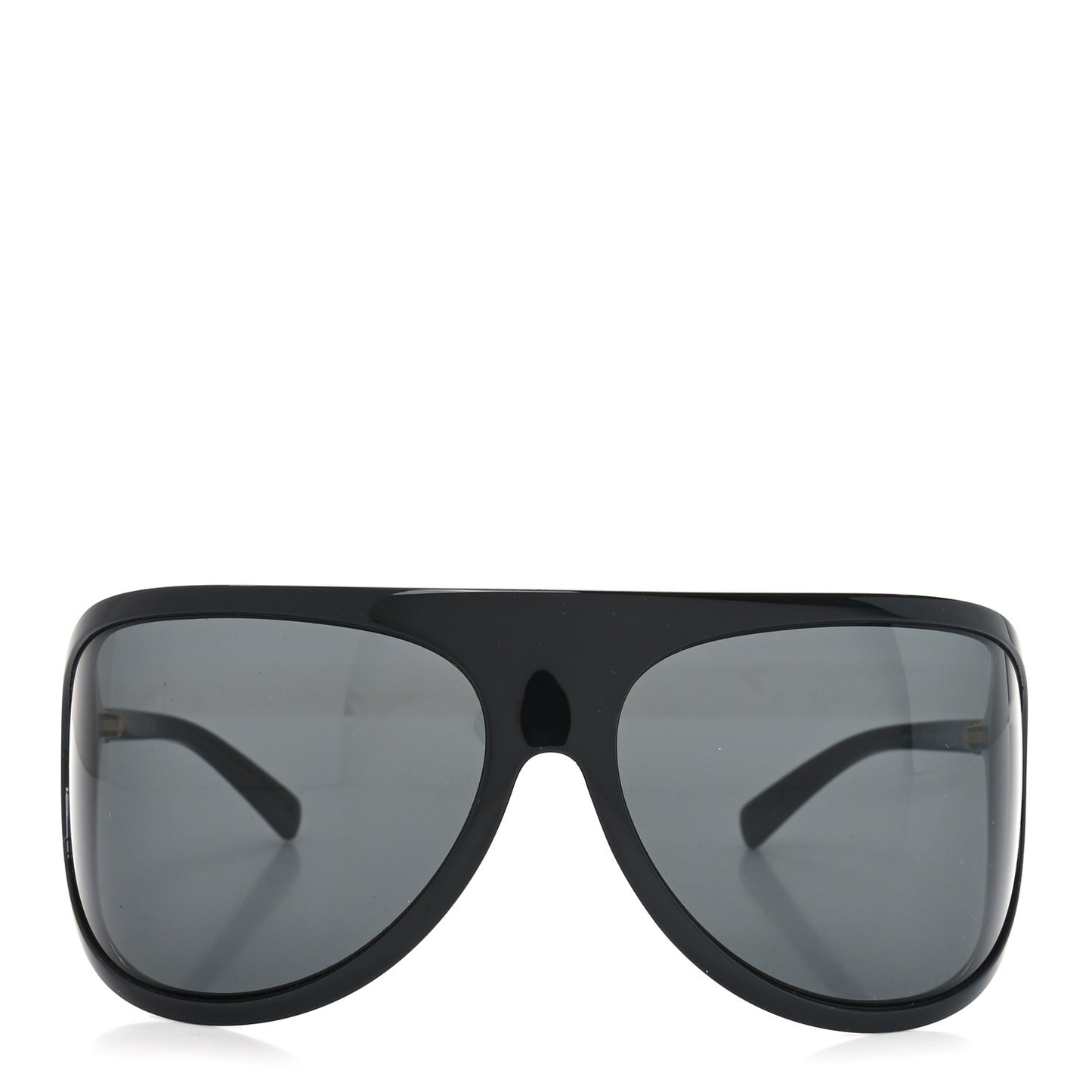 Acetate Shield Sunglasses SMU A01 Black
