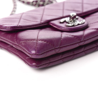 Chanel Lambskin Quilted Mini Mineral Nights Flap Crossbody Bag Purple 6 of 9