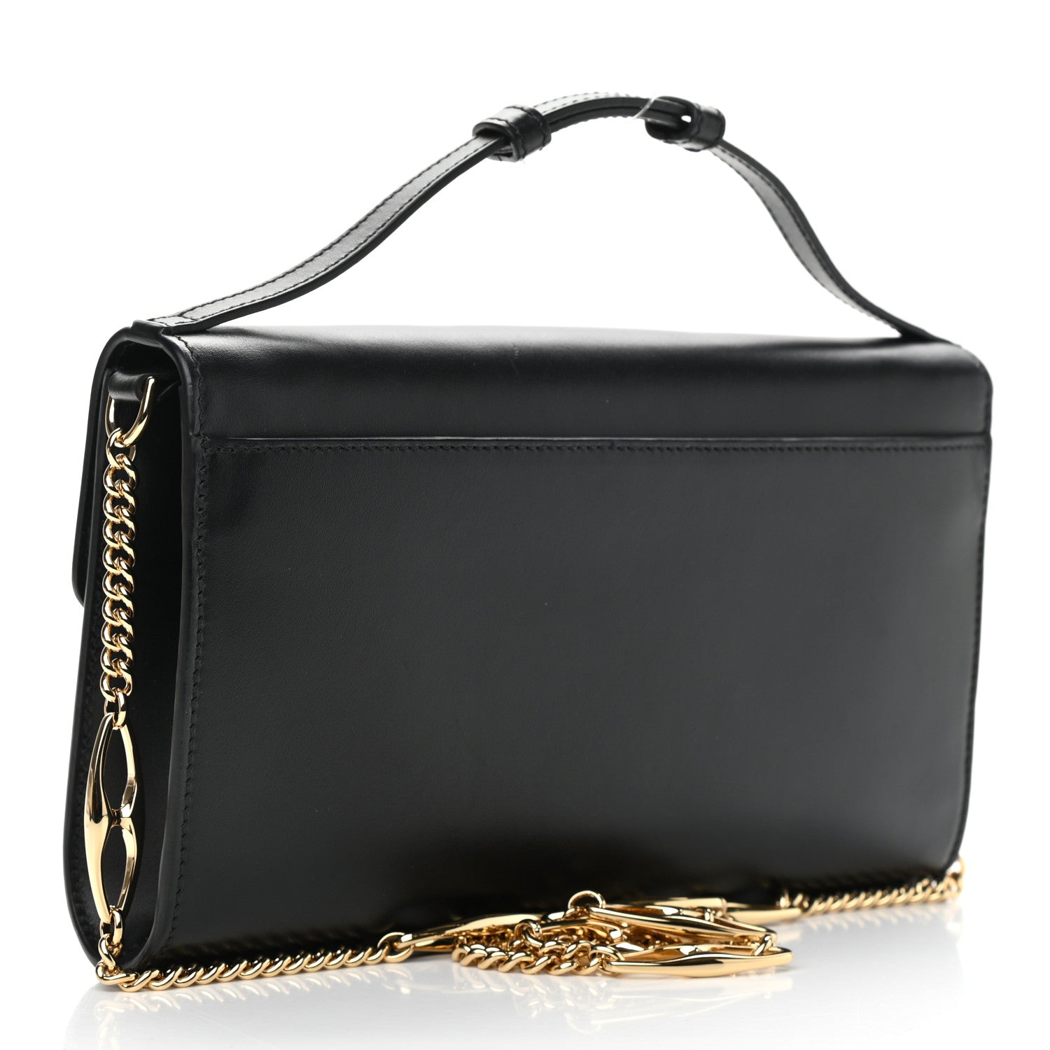 Gucci Smooth Calfskin Small Zumi Top Handle Shoulder Bag Black 3 of 10