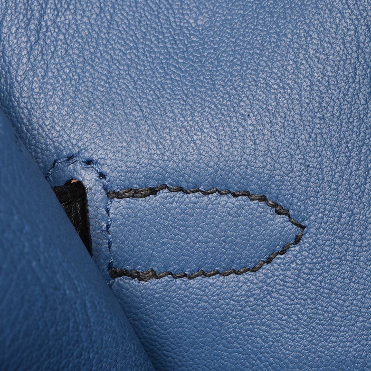 Togo Birkin 35 Black Bleu Agate