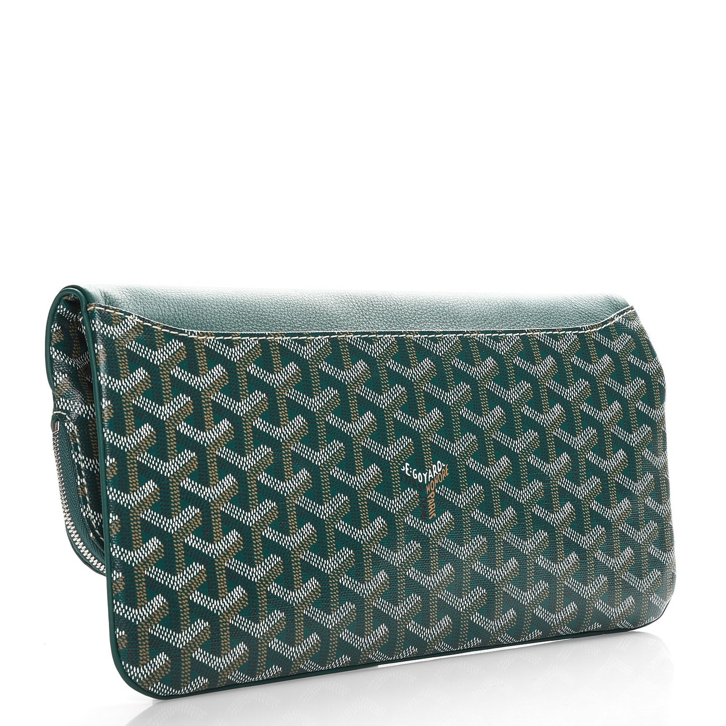 Goyardine Sainte Marie Soft Clutch Green