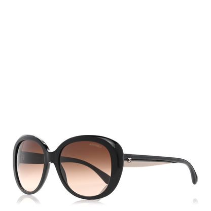 Chanel Signature Oval Sunglasses 5312 Black 1 of 8