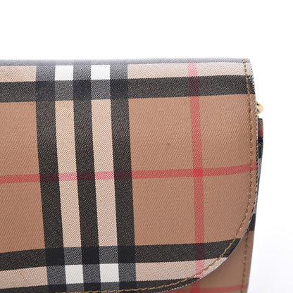 Burberry Vintage Check Henley Wallet On Chain Black 12 of 12