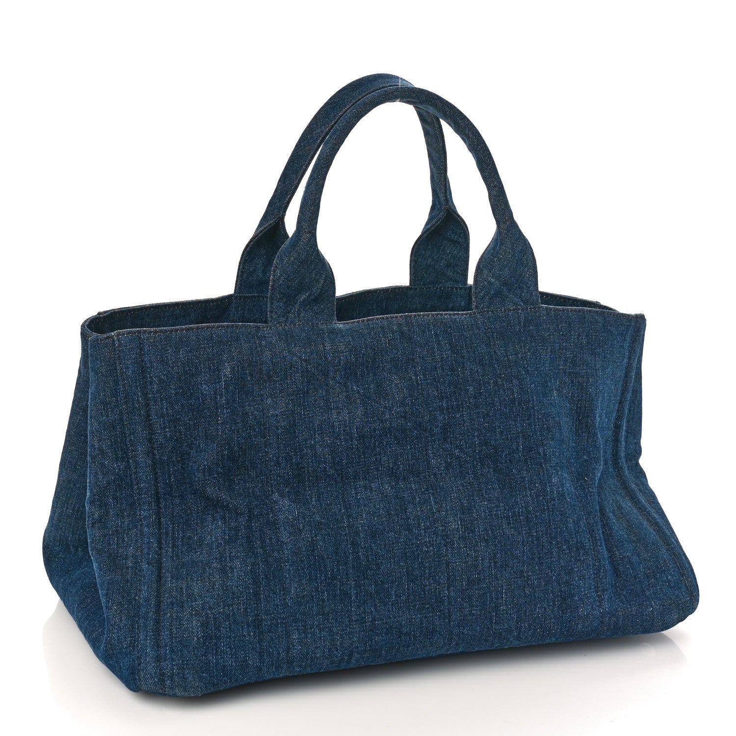Prada Canapa Denim Crystal Studded Tote Avio 3 of 8