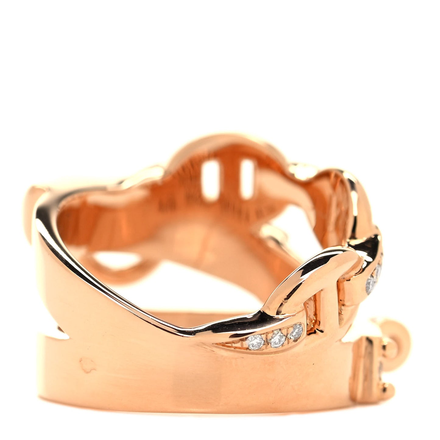 18K Rose Gold Diamond GM Alchimie Ring 49 5