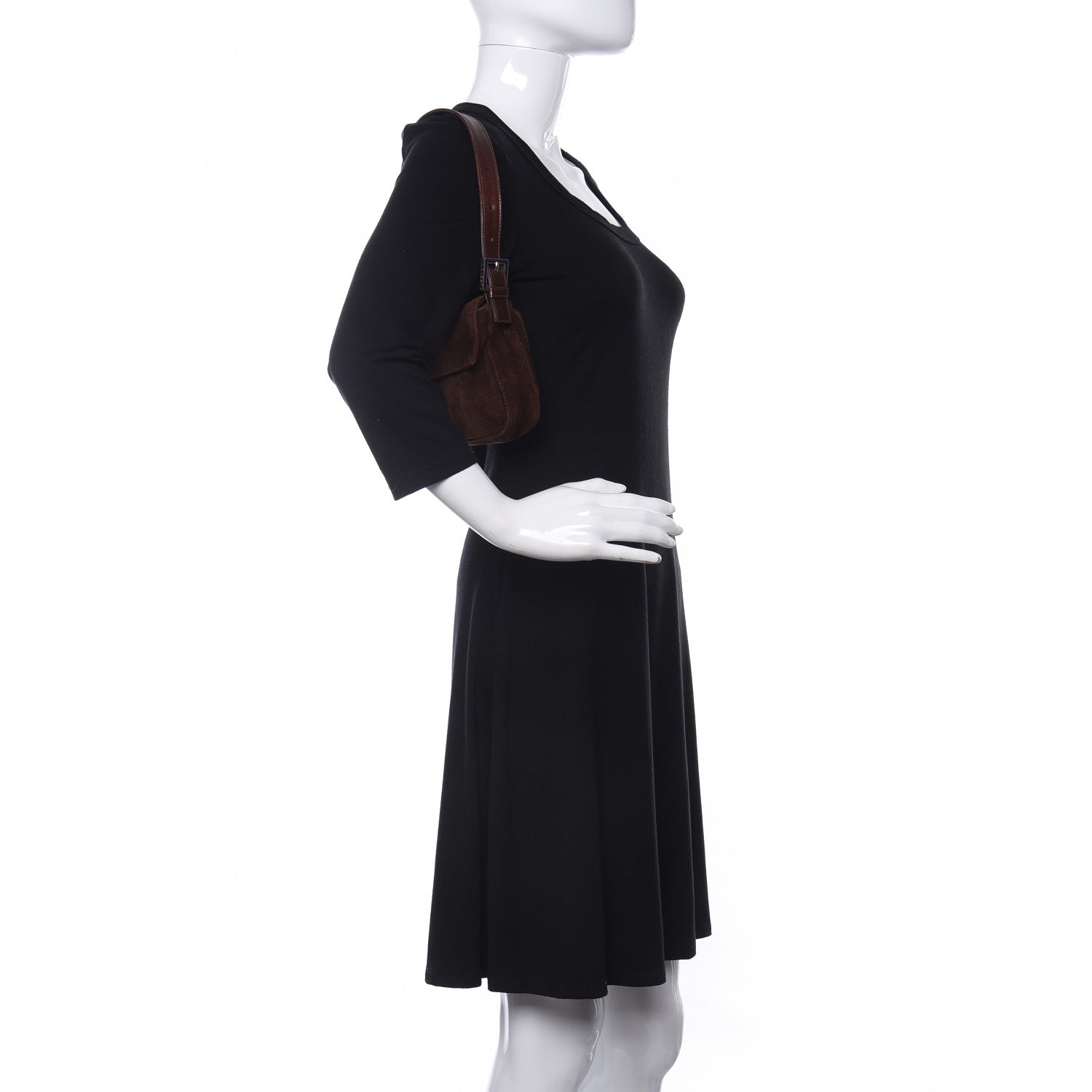 Fendi Suede Baguette Brown 2 of 13