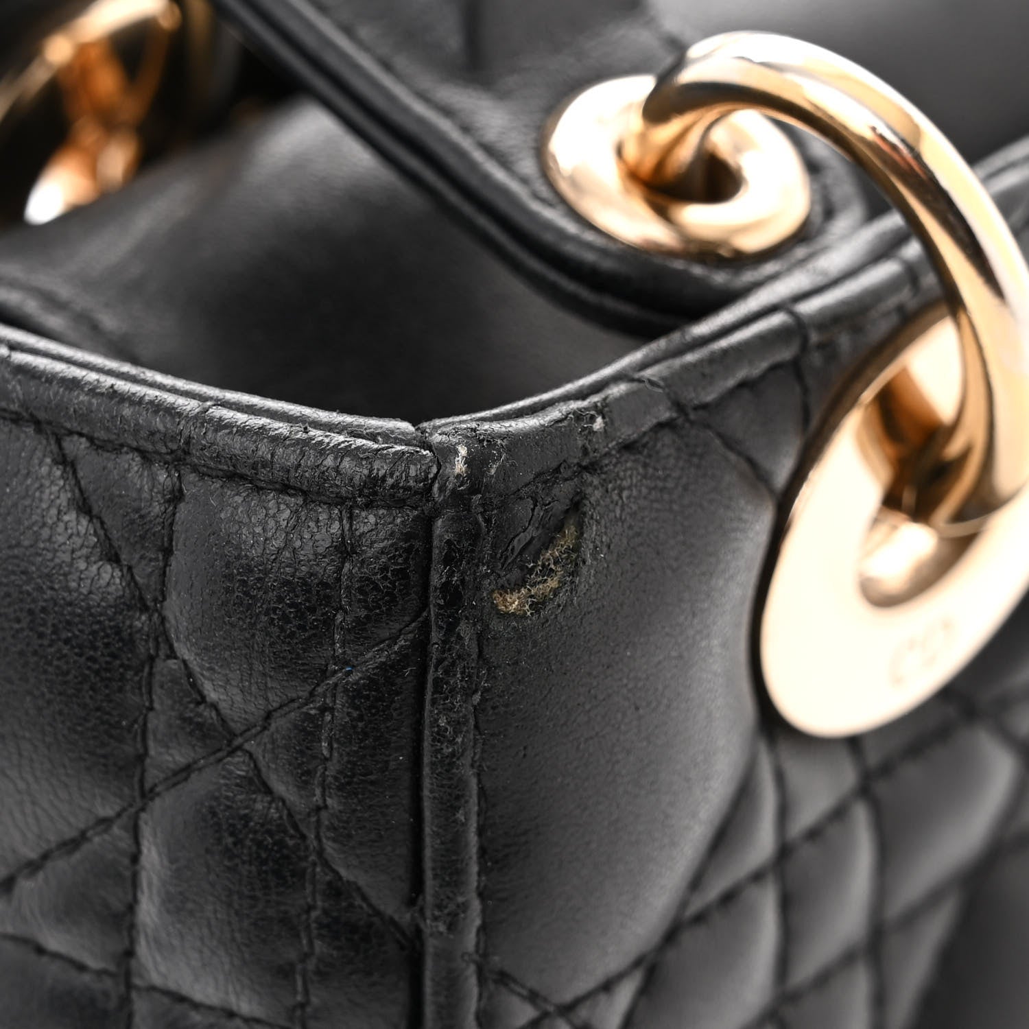 Christian Dior Lambskin Cannage Small My ABCDior Lady Dior Black 11 of 13