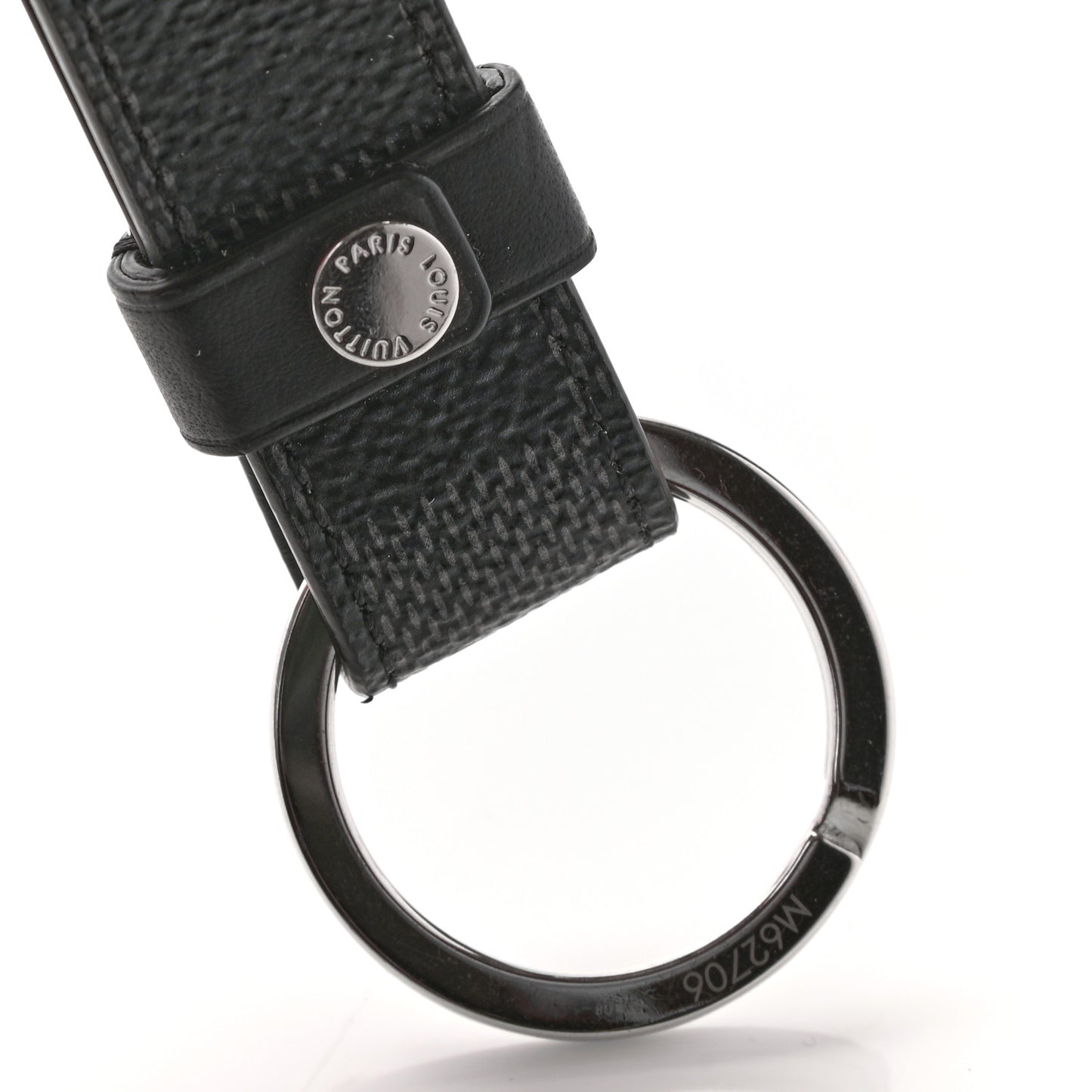 Damier Graphite LV Dragonne Key Holder