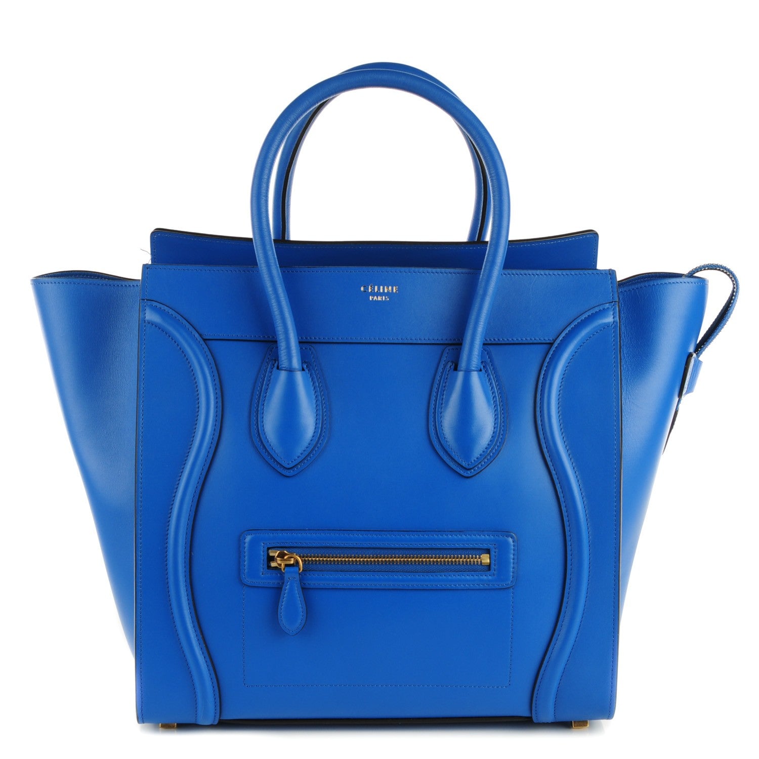 Celine Palmelato Calfskin Mini Luggage Electric Blue 1 of 8