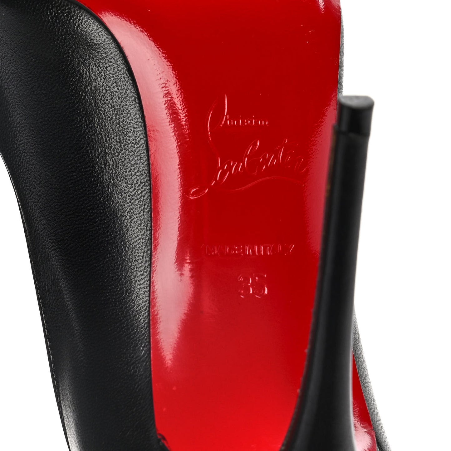 Shiny Nappa Breche 100 Pumps 35 Black