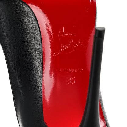 Christian Louboutin Shiny Nappa Breche 100 Pumps 35 Black 6 of 10