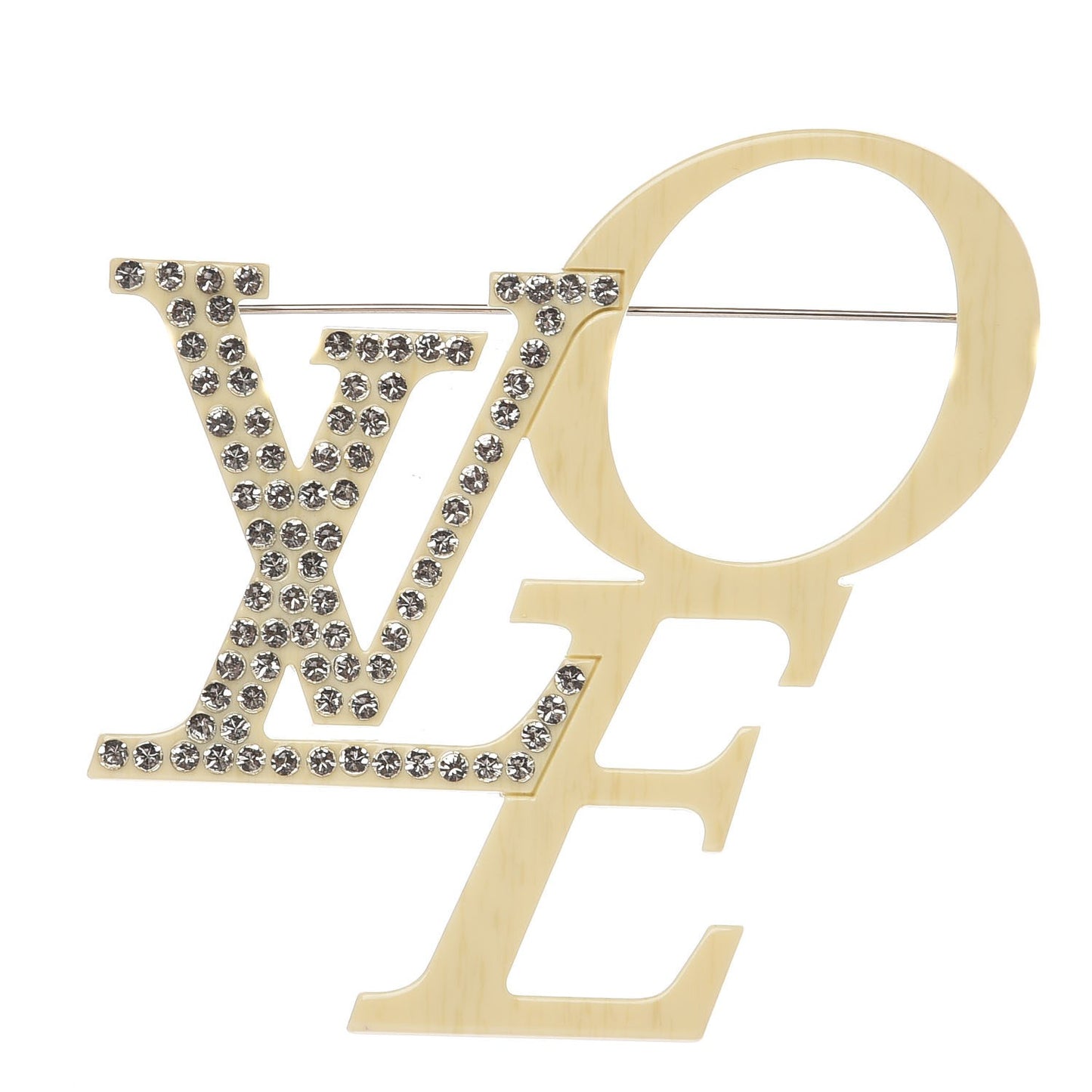 Swarovski Crystal Love LVoe Brooch