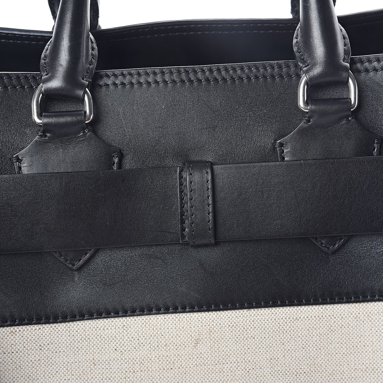 Burberry Canvas Smooth Calfskin Medium Belt Bag Black 10 of 16