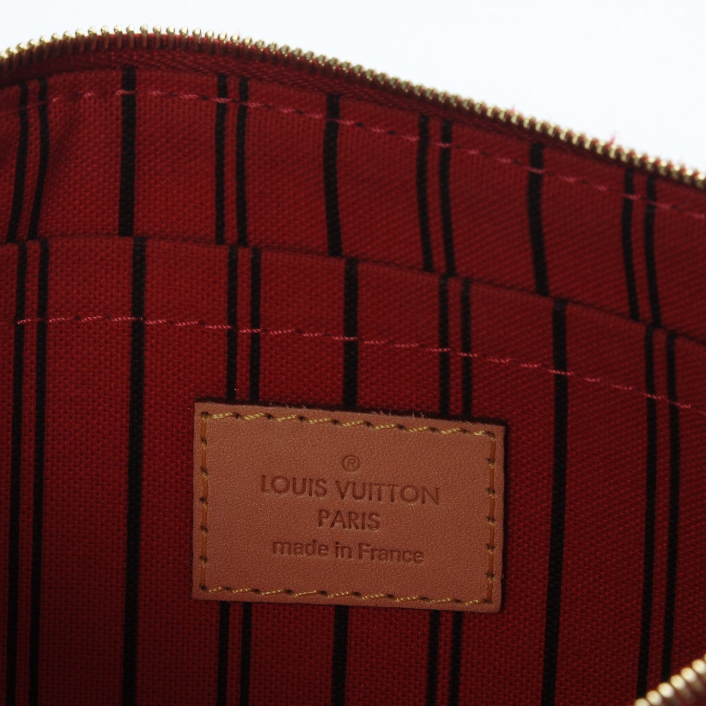 Monogram Neverfull MM GM Pochette Cherry