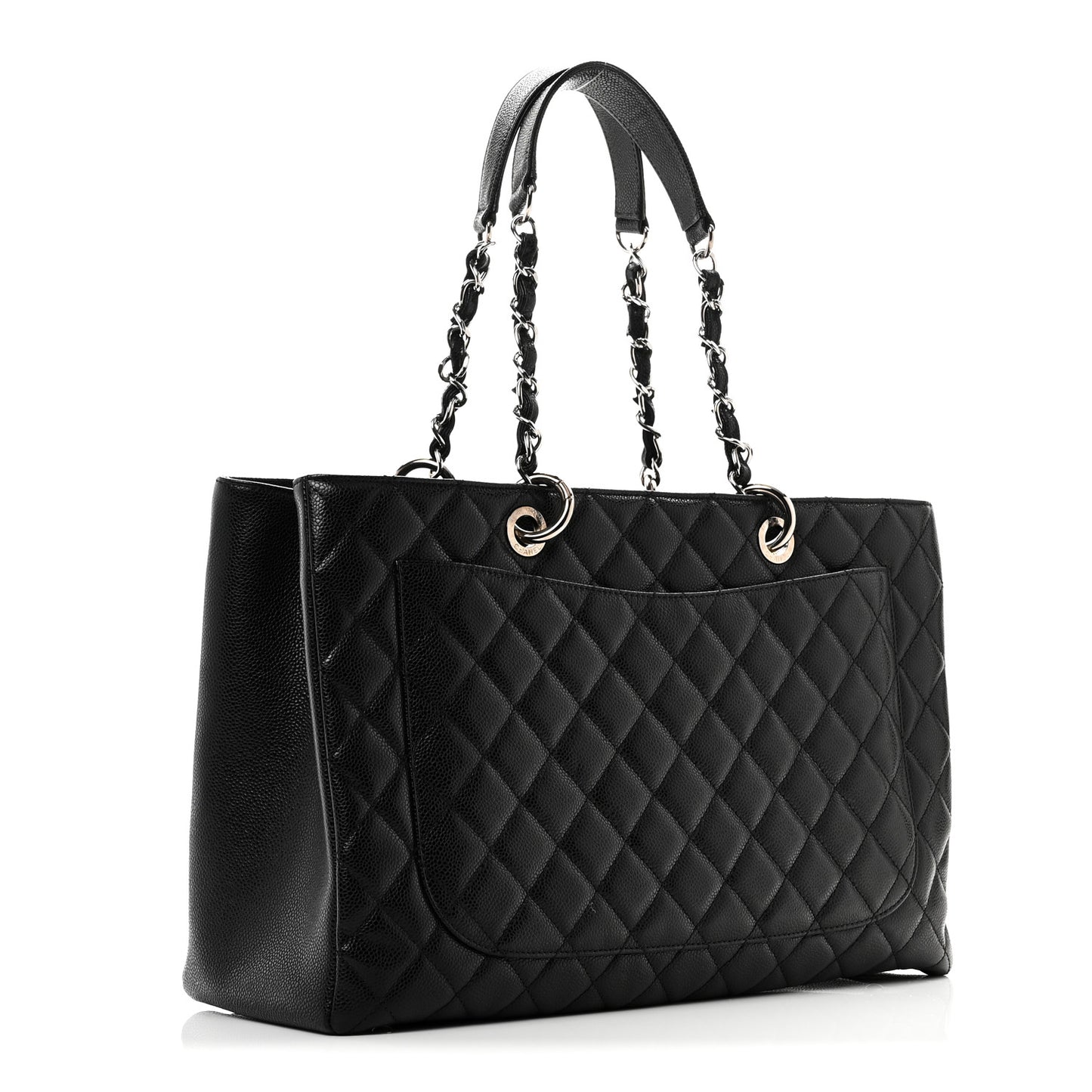 Caviar Quilted XL Grand Shopping Tote GST Black