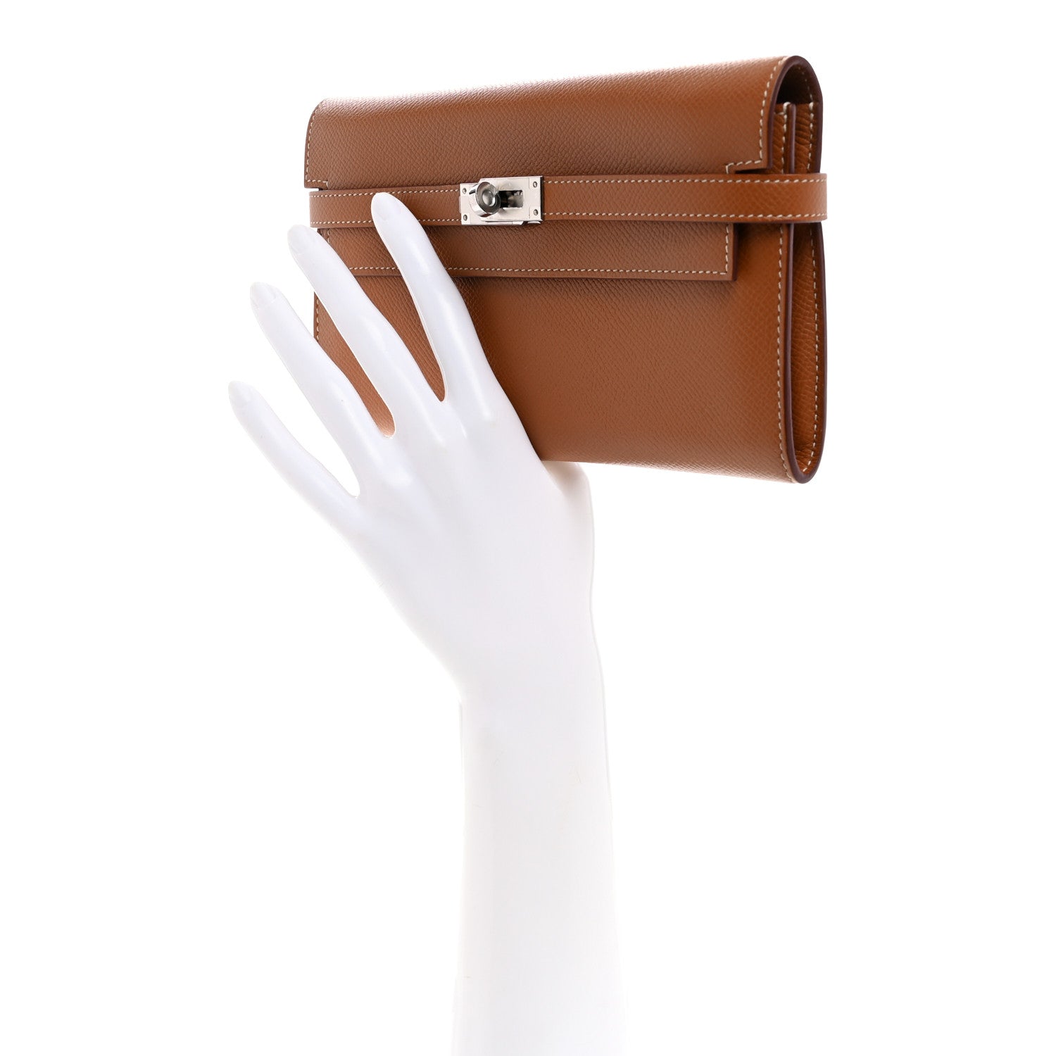 Hermes Epsom Kelly Longue Wallet Gold 2 of 7