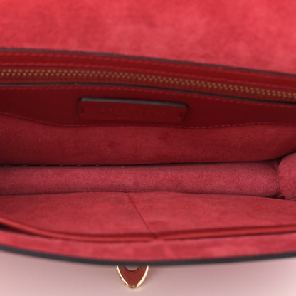 Valentino Garavani Vitello Groumette Small Rockstud Demilune Shoulder Bag Rosso Valentino 4 of 13