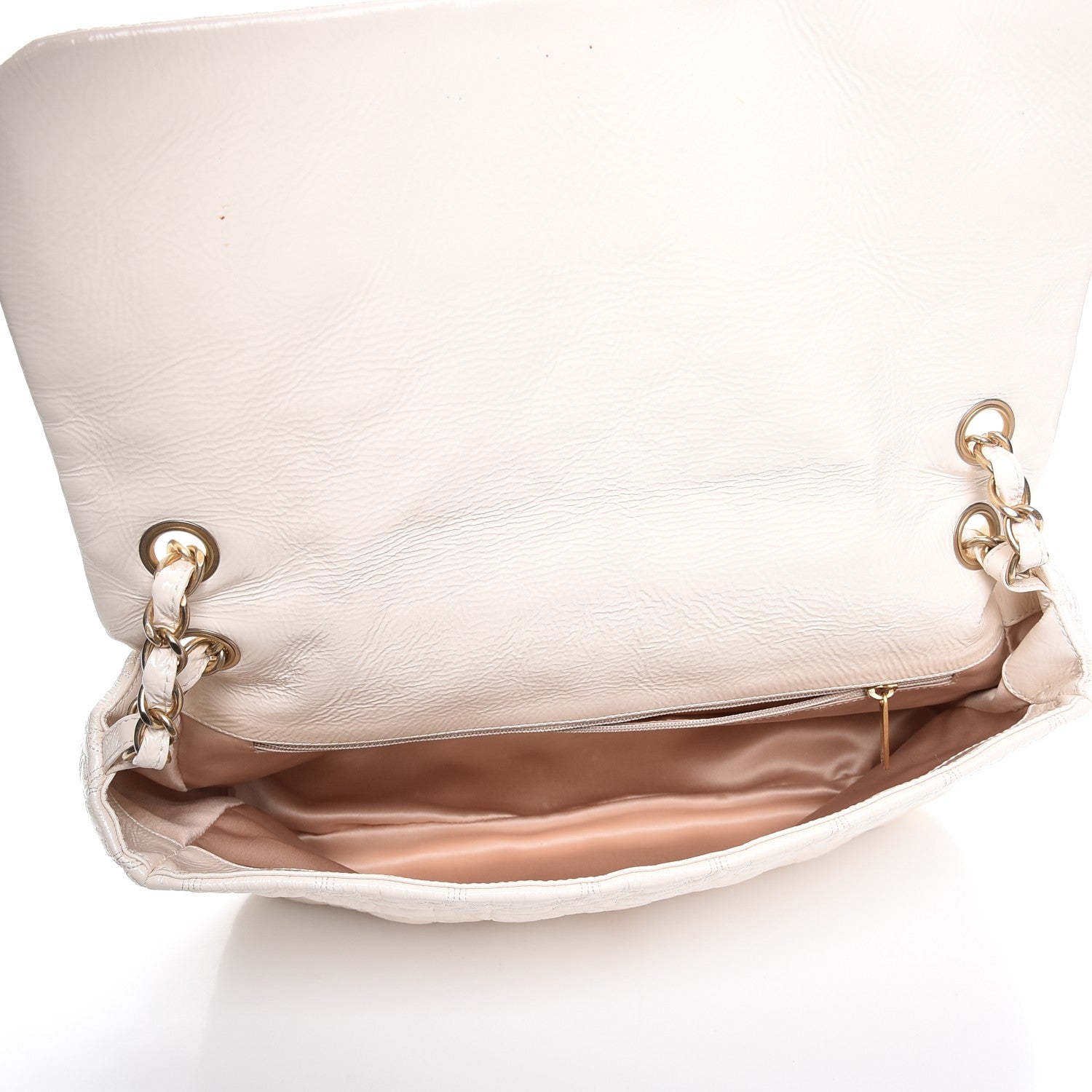 Chanel Vinyl Rock in Moscow Jumbo Flap White 5 of 10