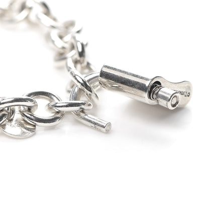 Tiffany Sterling Silver 1837 Lock Charm Bracelet 6 of 7