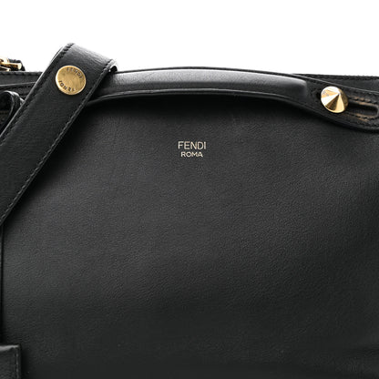 Fendi Vitello Dolce Chain Tail Gold Edition Medium By The Way Boston Bag Black 7 of 10