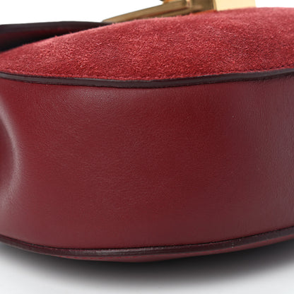 Chloe Suede Smooth Calfskin Mini Drew Shoulder Bag Plum Purple 7 of 8
