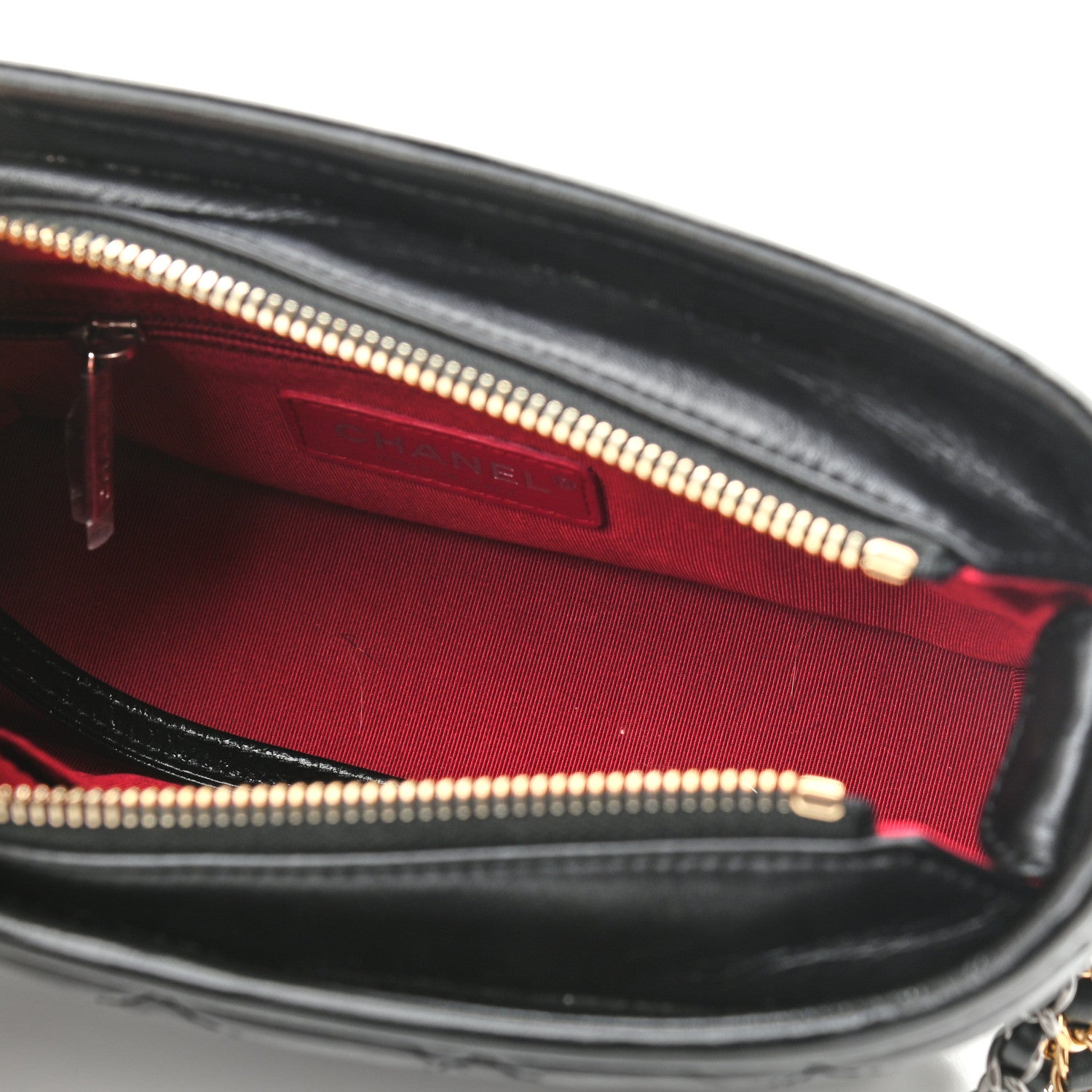 Chanel Aged Calfskin Quilted Small Gabrielle Hobo Black 5 of 10