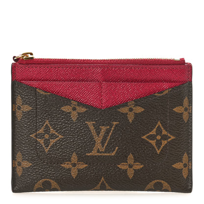 Louis Vuitton Monogram Zipped Card Holder Fuchsia 1 of 8