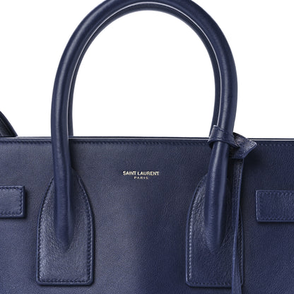 Saint Laurent Calfskin Small Sac De Jour Marine 8 of 11